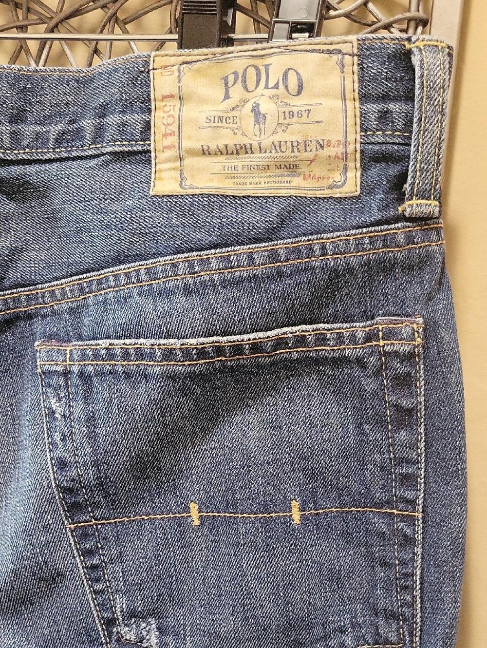 Polo by Ralph Lauren Men's Vintage 15941 Straight-Leg Blue Jeans. NWOT - Picture 5 of 8